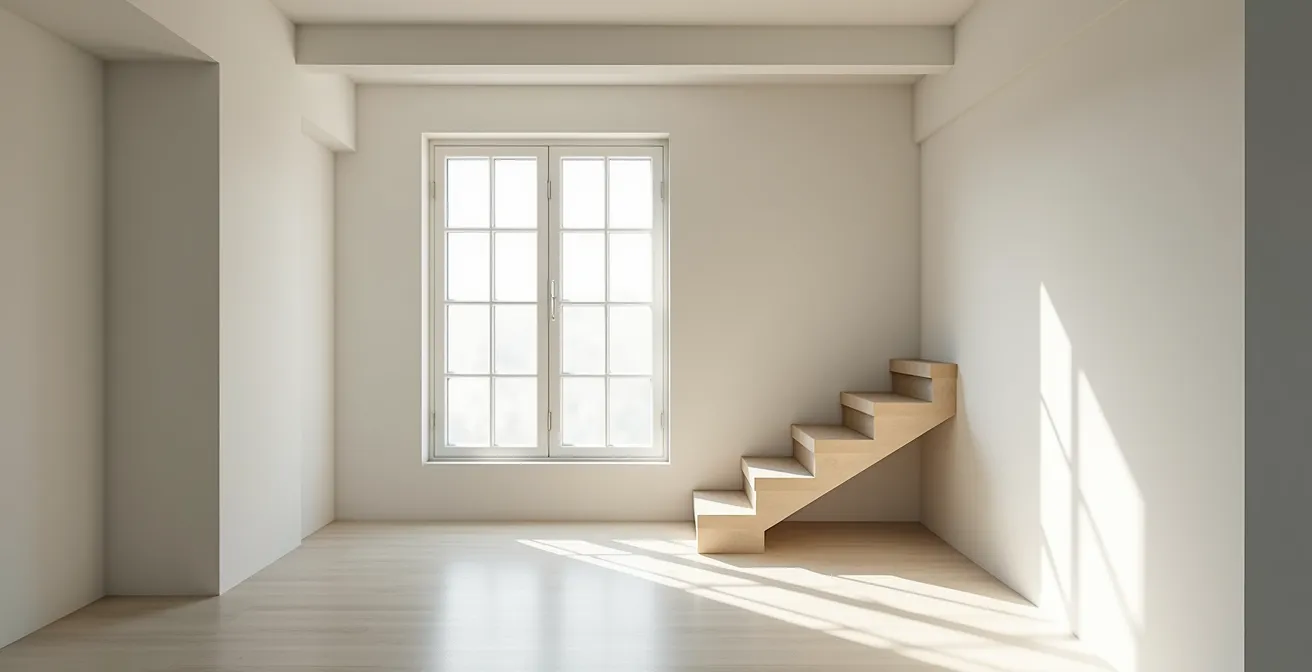 Graphique comparatif montrant la différence de valeur entre les étages d'une maison